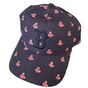 Boston Red Sox BOS MLB Authentic New Era 9Twenty Fitted‎ Cap Red Sock Print NEW